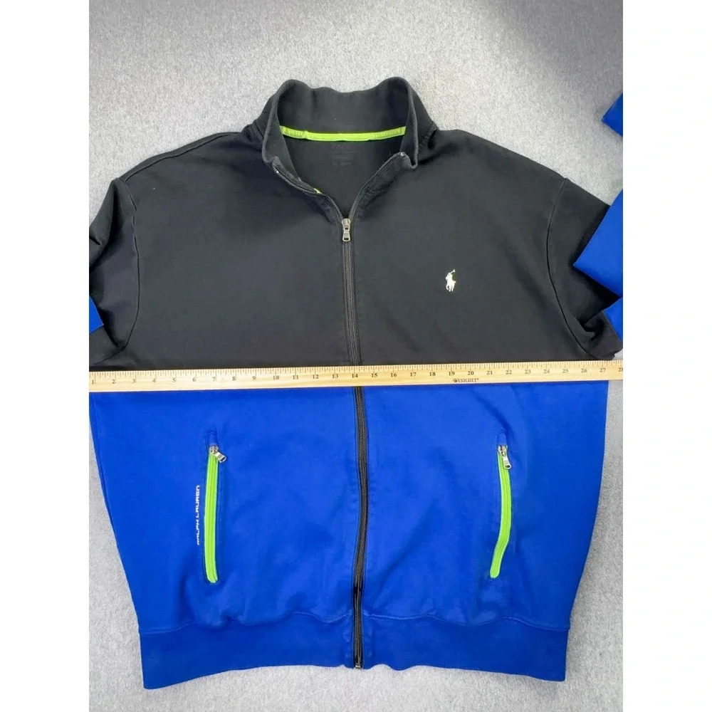 Polo‎ Ralph Lauren Performance Color Block Full Zip Bomber Jacket Men's Size 2XB